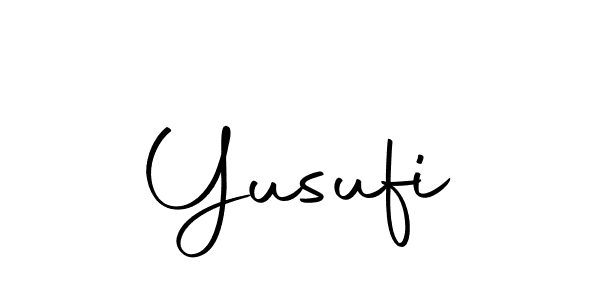Use a signature maker to create a handwritten signature online. With this signature software, you can design (Autography-DOLnW) your own signature for name Yusufi. Yusufi signature style 10 images and pictures png