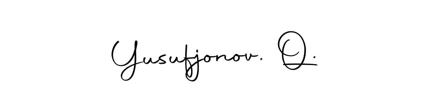 It looks lik you need a new signature style for name Yusufjonov. Q.. Design unique handwritten (Autography-DOLnW) signature with our free signature maker in just a few clicks. Yusufjonov. Q. signature style 10 images and pictures png