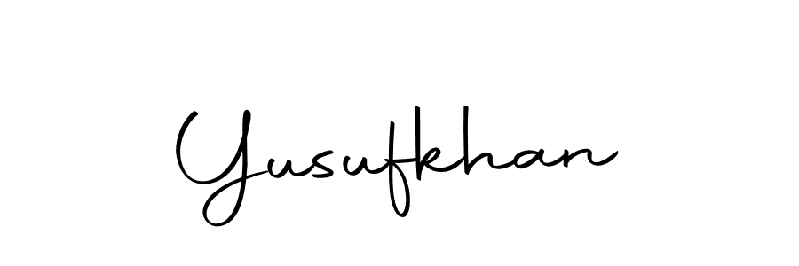 Make a beautiful signature design for name Yusufkhan. With this signature (Autography-DOLnW) style, you can create a handwritten signature for free. Yusufkhan signature style 10 images and pictures png