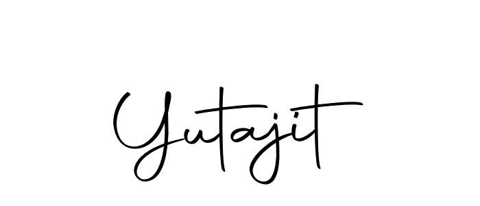 Make a beautiful signature design for name Yutajit. Use this online signature maker to create a handwritten signature for free. Yutajit signature style 10 images and pictures png