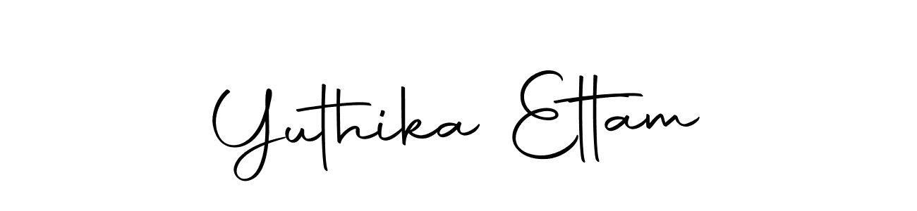 Yuthika Ettam stylish signature style. Best Handwritten Sign (Autography-DOLnW) for my name. Handwritten Signature Collection Ideas for my name Yuthika Ettam. Yuthika Ettam signature style 10 images and pictures png