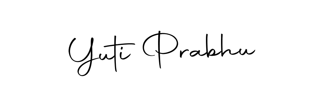 Yuti Prabhu stylish signature style. Best Handwritten Sign (Autography-DOLnW) for my name. Handwritten Signature Collection Ideas for my name Yuti Prabhu. Yuti Prabhu signature style 10 images and pictures png