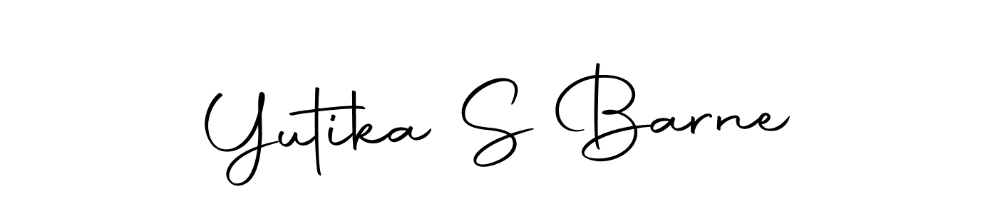 Use a signature maker to create a handwritten signature online. With this signature software, you can design (Autography-DOLnW) your own signature for name Yutika S Barne. Yutika S Barne signature style 10 images and pictures png