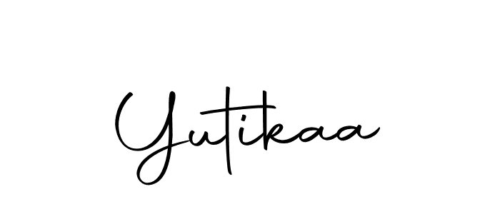 Design your own signature with our free online signature maker. With this signature software, you can create a handwritten (Autography-DOLnW) signature for name Yutikaa. Yutikaa signature style 10 images and pictures png