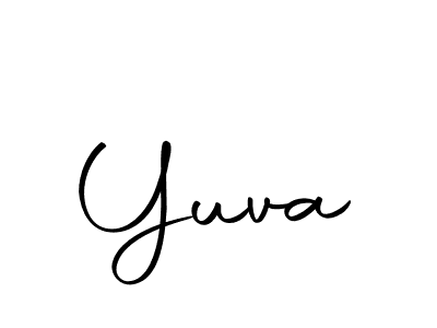 Create a beautiful signature design for name Yuva. With this signature (Autography-DOLnW) fonts, you can make a handwritten signature for free. Yuva signature style 10 images and pictures png