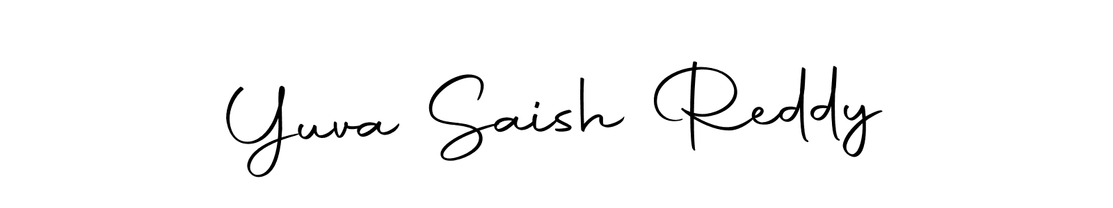 Make a beautiful signature design for name Yuva Saish Reddy. With this signature (Autography-DOLnW) style, you can create a handwritten signature for free. Yuva Saish Reddy signature style 10 images and pictures png