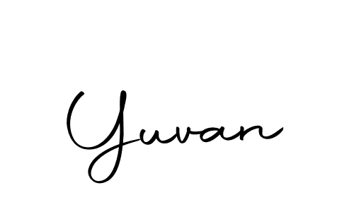 if you are searching for the best signature style for your name Yuvan. so please give up your signature search. here we have designed multiple signature styles  using Autography-DOLnW. Yuvan signature style 10 images and pictures png