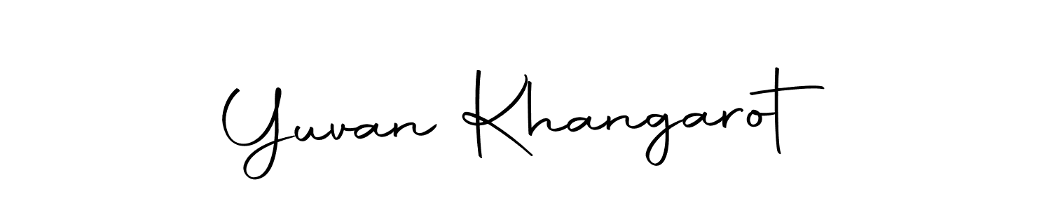 Yuvan Khangarot stylish signature style. Best Handwritten Sign (Autography-DOLnW) for my name. Handwritten Signature Collection Ideas for my name Yuvan Khangarot. Yuvan Khangarot signature style 10 images and pictures png