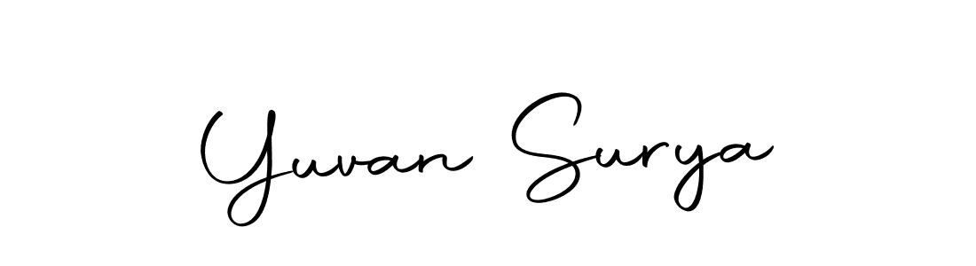 This is the best signature style for the Yuvan Surya name. Also you like these signature font (Autography-DOLnW). Mix name signature. Yuvan Surya signature style 10 images and pictures png