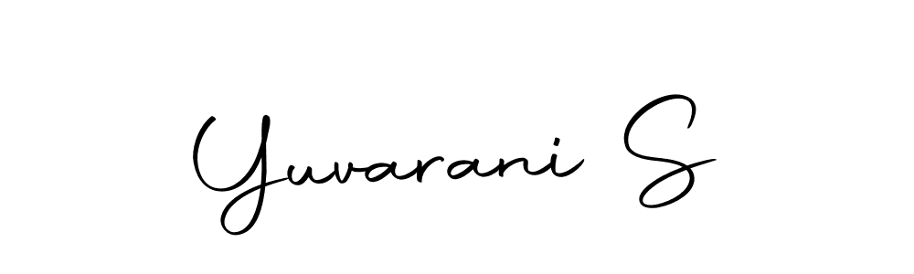 You should practise on your own different ways (Autography-DOLnW) to write your name (Yuvarani S) in signature. don't let someone else do it for you. Yuvarani S signature style 10 images and pictures png