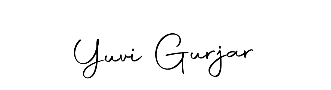 Similarly Autography-DOLnW is the best handwritten signature design. Signature creator online .You can use it as an online autograph creator for name Yuvi Gurjar. Yuvi Gurjar signature style 10 images and pictures png