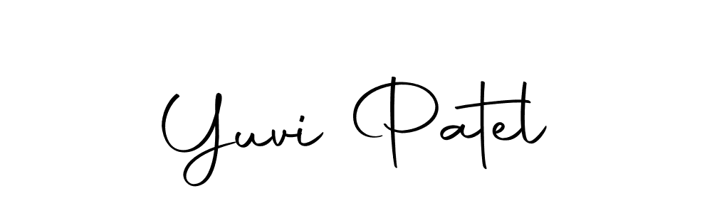 Create a beautiful signature design for name Yuvi Patel. With this signature (Autography-DOLnW) fonts, you can make a handwritten signature for free. Yuvi Patel signature style 10 images and pictures png