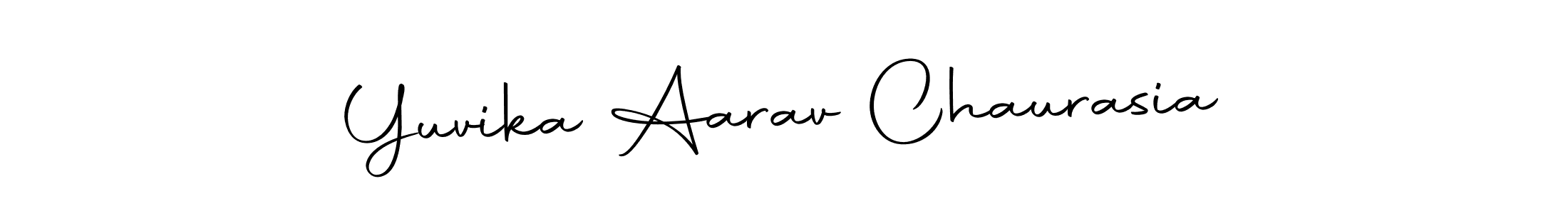 Yuvika Aarav Chaurasia stylish signature style. Best Handwritten Sign (Autography-DOLnW) for my name. Handwritten Signature Collection Ideas for my name Yuvika Aarav Chaurasia. Yuvika Aarav Chaurasia signature style 10 images and pictures png