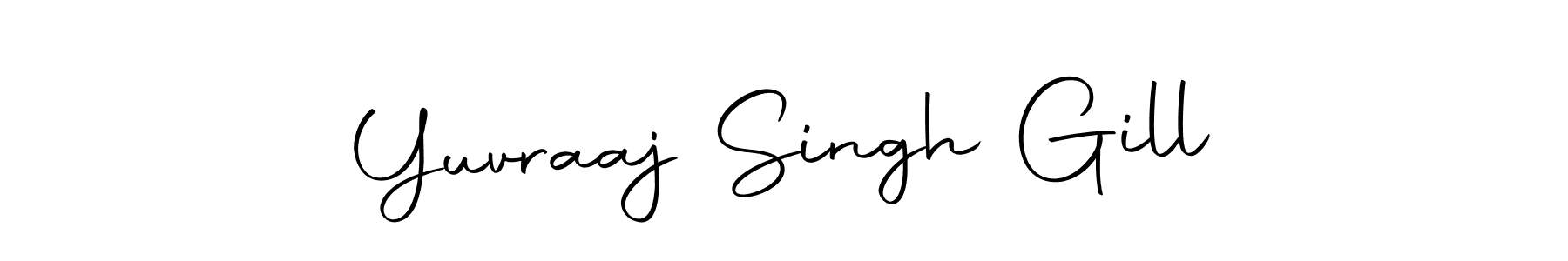 The best way (Autography-DOLnW) to make a short signature is to pick only two or three words in your name. The name Yuvraaj Singh Gill include a total of six letters. For converting this name. Yuvraaj Singh Gill signature style 10 images and pictures png