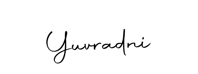 if you are searching for the best signature style for your name Yuvradni. so please give up your signature search. here we have designed multiple signature styles  using Autography-DOLnW. Yuvradni signature style 10 images and pictures png