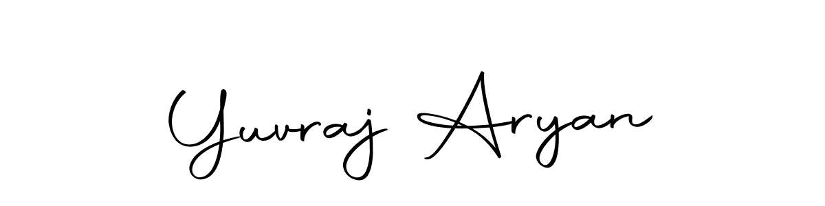 Design your own signature with our free online signature maker. With this signature software, you can create a handwritten (Autography-DOLnW) signature for name Yuvraj Aryan. Yuvraj Aryan signature style 10 images and pictures png