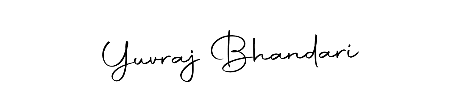 Design your own signature with our free online signature maker. With this signature software, you can create a handwritten (Autography-DOLnW) signature for name Yuvraj Bhandari. Yuvraj Bhandari signature style 10 images and pictures png