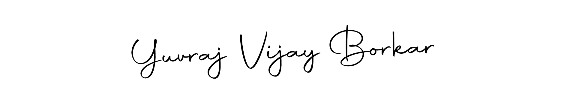 Also we have Yuvraj Vijay Borkar name is the best signature style. Create professional handwritten signature collection using Autography-DOLnW autograph style. Yuvraj Vijay Borkar signature style 10 images and pictures png