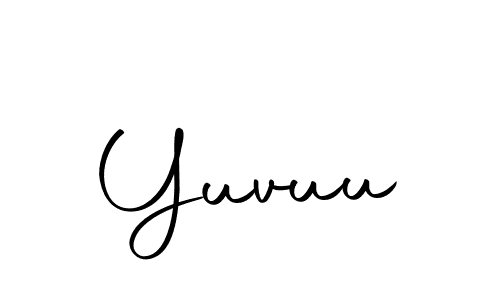 if you are searching for the best signature style for your name Yuvuu. so please give up your signature search. here we have designed multiple signature styles  using Autography-DOLnW. Yuvuu signature style 10 images and pictures png