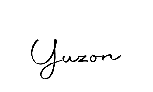 Design your own signature with our free online signature maker. With this signature software, you can create a handwritten (Autography-DOLnW) signature for name Yuzon. Yuzon signature style 10 images and pictures png