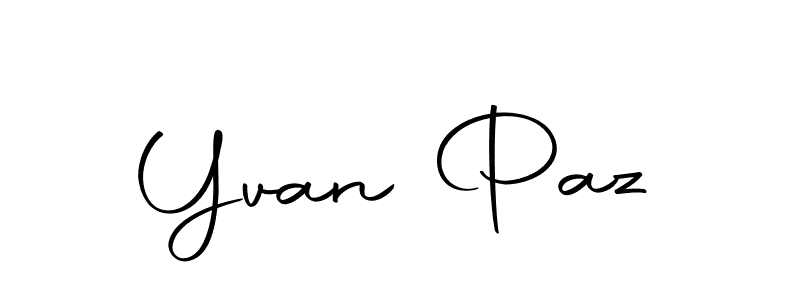 Make a beautiful signature design for name Yvan Paz. Use this online signature maker to create a handwritten signature for free. Yvan Paz signature style 10 images and pictures png