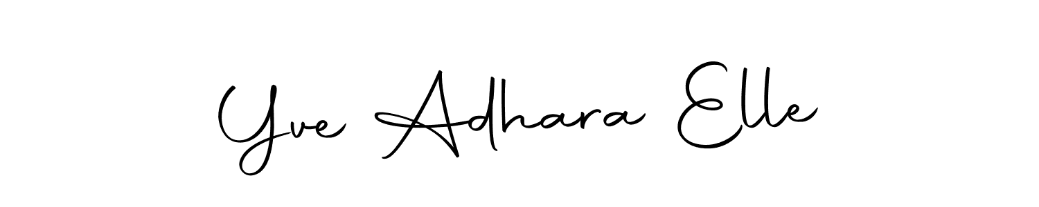 Autography-DOLnW is a professional signature style that is perfect for those who want to add a touch of class to their signature. It is also a great choice for those who want to make their signature more unique. Get Yve Adhara Elle name to fancy signature for free. Yve Adhara Elle signature style 10 images and pictures png