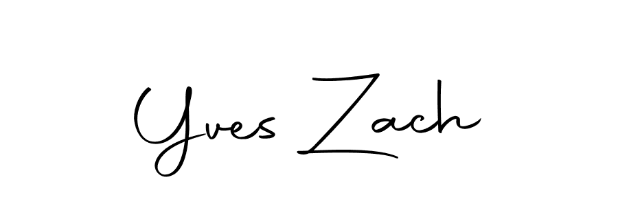 Design your own signature with our free online signature maker. With this signature software, you can create a handwritten (Autography-DOLnW) signature for name Yves Zach. Yves Zach signature style 10 images and pictures png