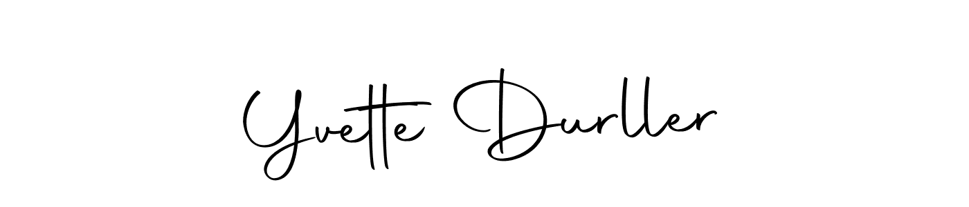 This is the best signature style for the Yvette Durller name. Also you like these signature font (Autography-DOLnW). Mix name signature. Yvette Durller signature style 10 images and pictures png