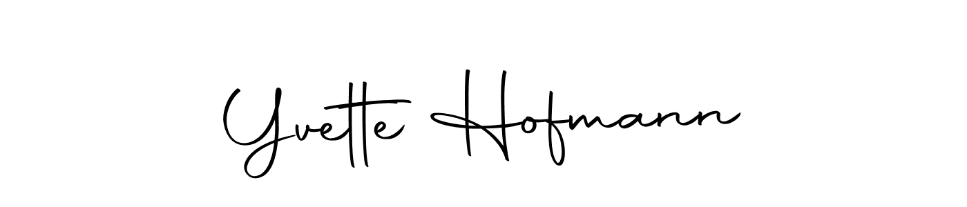 Make a beautiful signature design for name Yvette Hofmann. With this signature (Autography-DOLnW) style, you can create a handwritten signature for free. Yvette Hofmann signature style 10 images and pictures png