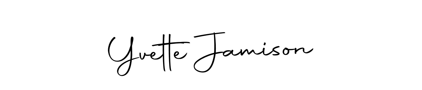 You should practise on your own different ways (Autography-DOLnW) to write your name (Yvette Jamison) in signature. don't let someone else do it for you. Yvette Jamison signature style 10 images and pictures png