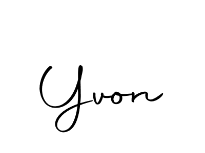 Yvon stylish signature style. Best Handwritten Sign (Autography-DOLnW) for my name. Handwritten Signature Collection Ideas for my name Yvon. Yvon signature style 10 images and pictures png