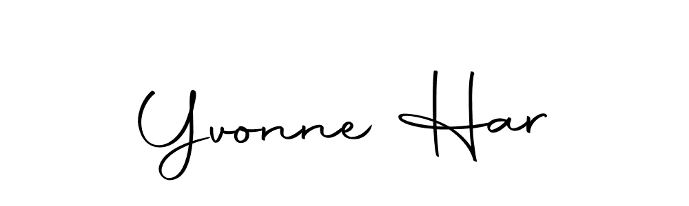 Create a beautiful signature design for name Yvonne Har. With this signature (Autography-DOLnW) fonts, you can make a handwritten signature for free. Yvonne Har signature style 10 images and pictures png