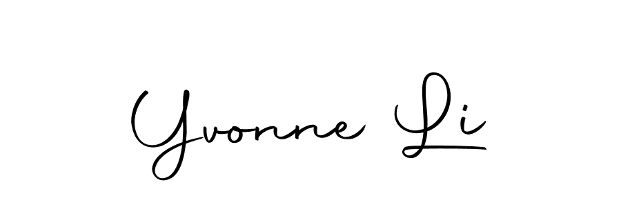 Create a beautiful signature design for name Yvonne Li. With this signature (Autography-DOLnW) fonts, you can make a handwritten signature for free. Yvonne Li signature style 10 images and pictures png