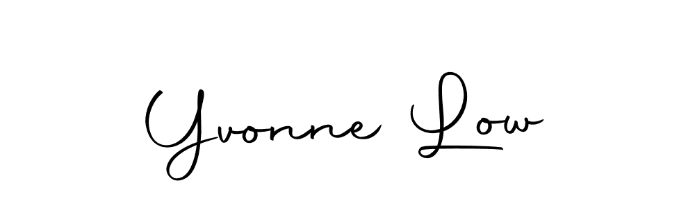 How to make Yvonne Low name signature. Use Autography-DOLnW style for creating short signs online. This is the latest handwritten sign. Yvonne Low signature style 10 images and pictures png