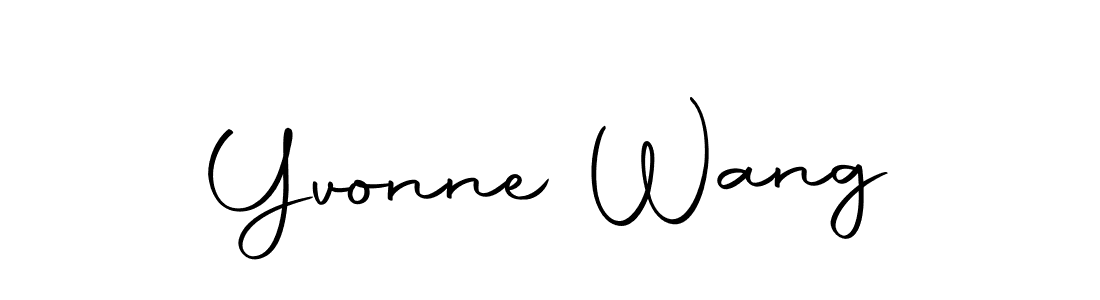 Make a beautiful signature design for name Yvonne Wang. With this signature (Autography-DOLnW) style, you can create a handwritten signature for free. Yvonne Wang signature style 10 images and pictures png