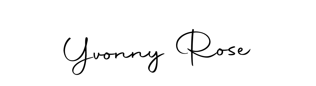 Design your own signature with our free online signature maker. With this signature software, you can create a handwritten (Autography-DOLnW) signature for name Yvonny Rose. Yvonny Rose signature style 10 images and pictures png