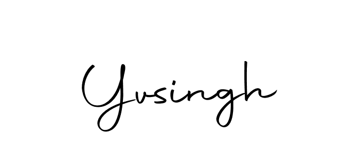 Make a beautiful signature design for name Yvsingh. With this signature (Autography-DOLnW) style, you can create a handwritten signature for free. Yvsingh signature style 10 images and pictures png