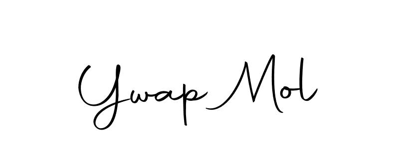 How to make Ywap Mol name signature. Use Autography-DOLnW style for creating short signs online. This is the latest handwritten sign. Ywap Mol signature style 10 images and pictures png