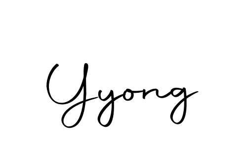 Yyong stylish signature style. Best Handwritten Sign (Autography-DOLnW) for my name. Handwritten Signature Collection Ideas for my name Yyong. Yyong signature style 10 images and pictures png