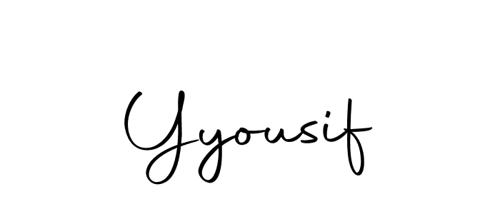 Use a signature maker to create a handwritten signature online. With this signature software, you can design (Autography-DOLnW) your own signature for name Yyousif. Yyousif signature style 10 images and pictures png