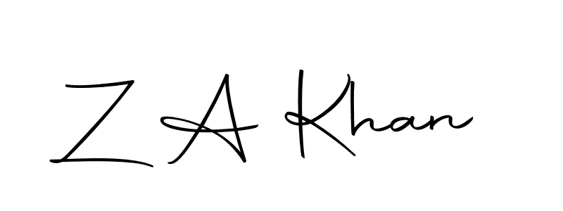 How to make Z A Khan signature? Autography-DOLnW is a professional autograph style. Create handwritten signature for Z A Khan name. Z A Khan signature style 10 images and pictures png