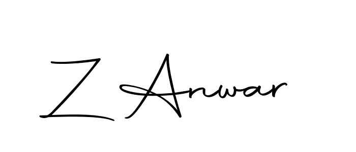 if you are searching for the best signature style for your name Z Anwar. so please give up your signature search. here we have designed multiple signature styles  using Autography-DOLnW. Z Anwar signature style 10 images and pictures png