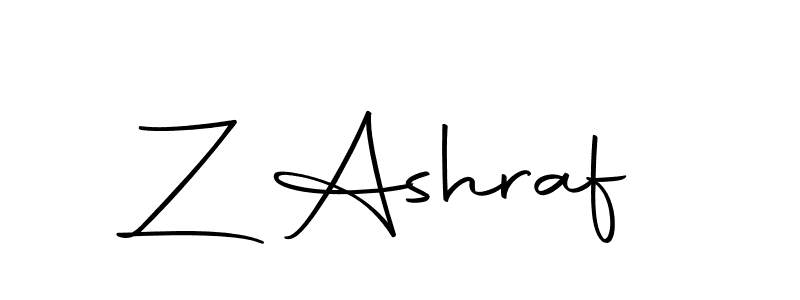 Autography-DOLnW is a professional signature style that is perfect for those who want to add a touch of class to their signature. It is also a great choice for those who want to make their signature more unique. Get Z Ashraf name to fancy signature for free. Z Ashraf signature style 10 images and pictures png