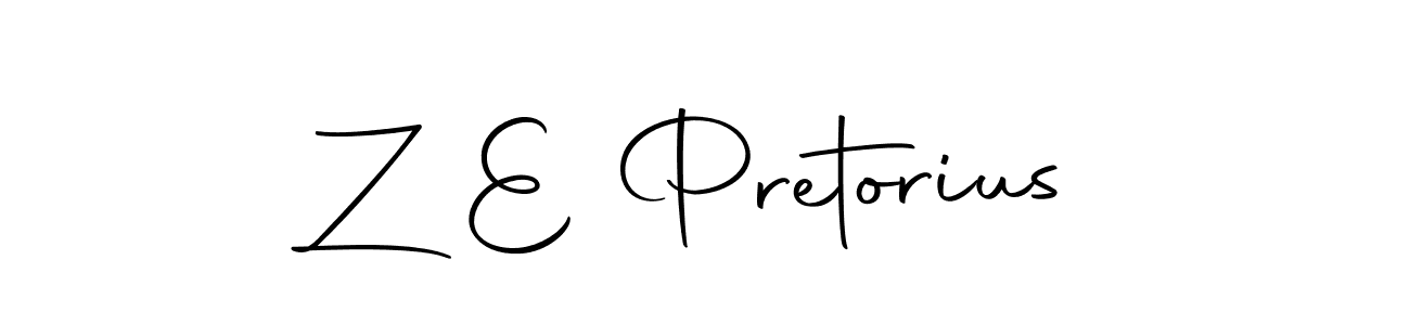 Create a beautiful signature design for name Z E Pretorius. With this signature (Autography-DOLnW) fonts, you can make a handwritten signature for free. Z E Pretorius signature style 10 images and pictures png