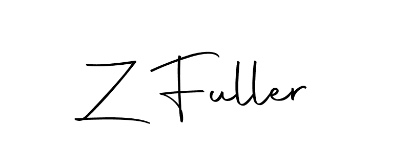 Z Fuller stylish signature style. Best Handwritten Sign (Autography-DOLnW) for my name. Handwritten Signature Collection Ideas for my name Z Fuller. Z Fuller signature style 10 images and pictures png