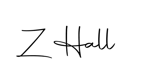 Similarly Autography-DOLnW is the best handwritten signature design. Signature creator online .You can use it as an online autograph creator for name Z Hall. Z Hall signature style 10 images and pictures png