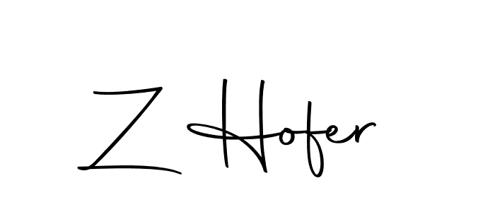 You should practise on your own different ways (Autography-DOLnW) to write your name (Z Hofer) in signature. don't let someone else do it for you. Z Hofer signature style 10 images and pictures png