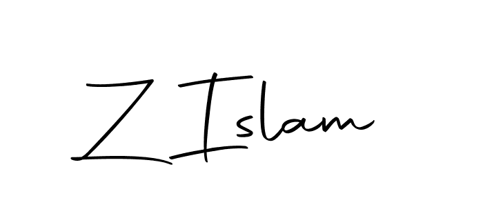 How to make Z Islam name signature. Use Autography-DOLnW style for creating short signs online. This is the latest handwritten sign. Z Islam signature style 10 images and pictures png
