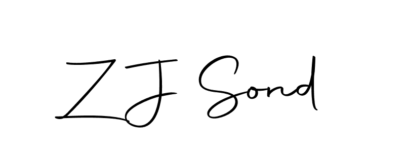 Make a beautiful signature design for name Z J Sond. With this signature (Autography-DOLnW) style, you can create a handwritten signature for free. Z J Sond signature style 10 images and pictures png