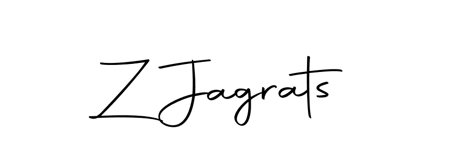 Design your own signature with our free online signature maker. With this signature software, you can create a handwritten (Autography-DOLnW) signature for name Z Jagrats. Z Jagrats signature style 10 images and pictures png